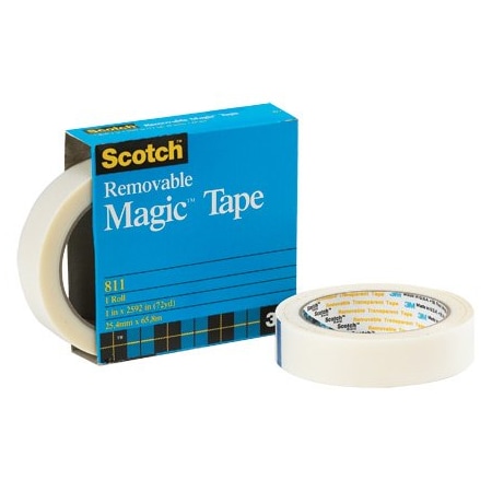 Scotch 1'' x 72 yds. Scotch 811 Magic Tape Removable, 12PK BUY00012716